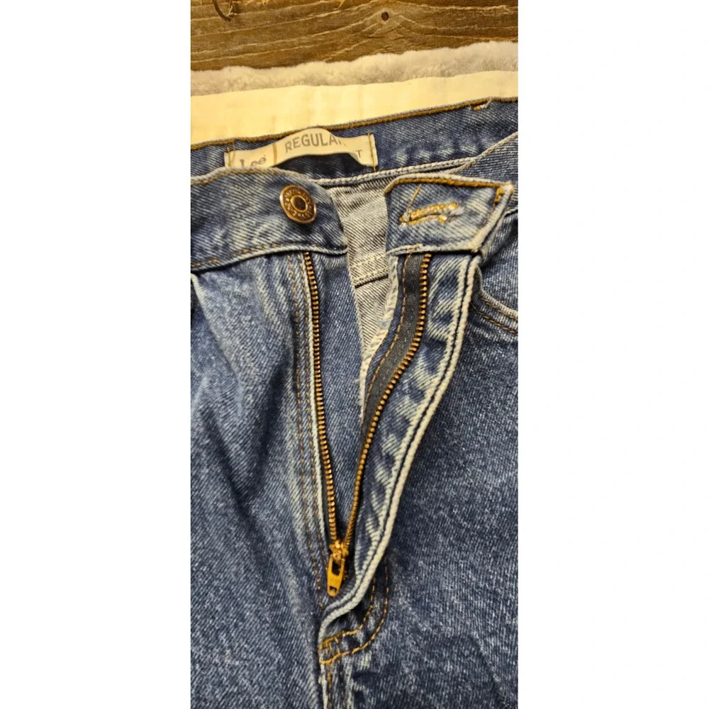 *See Measurements* Lee Regular Fit Mens Jeans Medium Wash Straight Leg Denim
